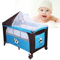 7 In 1 Portable Baby Child Travel Cot Bed Bassinet Play Pen Playpen W/ Entryway 7 In 1 Portable Baby Child Travel Cot Bed Bassinet Play Pen Playpen W/ Entryway