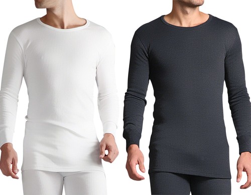 Mens Long Sleeve Thermal Underwear Vest 