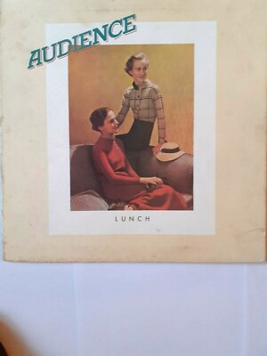 AUDIENCE '' LUNCH '' - CHARISMA CAS 1054 - UK 1972 GATEFOLD SLEEVE