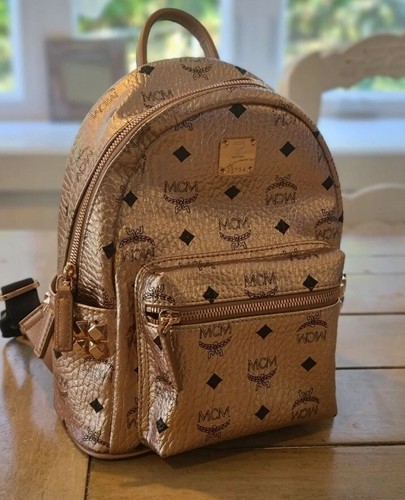 MCM stark Champagne Gold Backpack | eBay