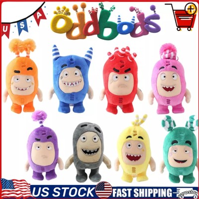 Kawaii 18cm Cartoon Oddbods Plush Toy Dolls Soft Pogo Bubbles Jeff Slick Toy  