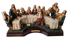 The Mirella Precious Collection Last Supper 3D Sculpture Art Twelve Apostles 11"