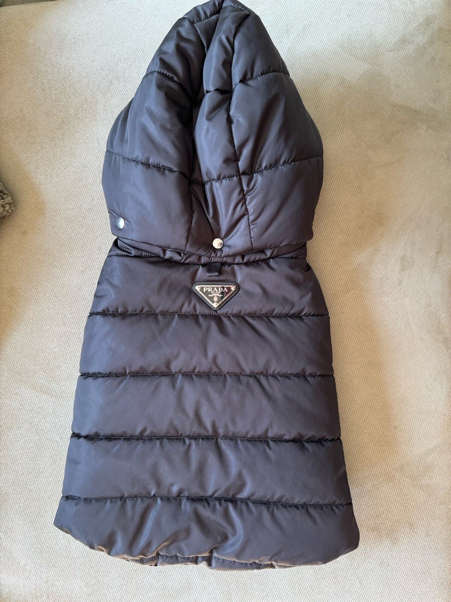 Puffer Jacket Prada Sport 2001 PRADA Dog Coat Hood Pet Puffer