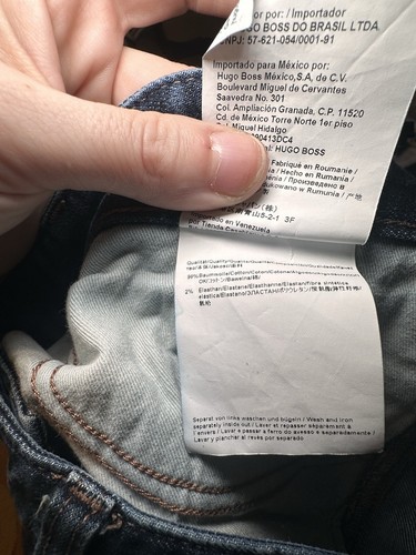 Hugo Boss Delaware 3 Stretch Men’s Dark Wash Jeans 36 x 32 - Picture 10 of 11
