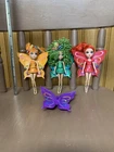 Rare Vintage Barbie Fairytopia Magic of the Rainbow Hair Clip Mini Dolls READ