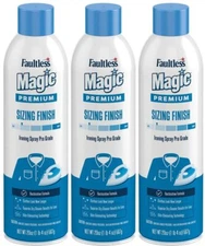 Magic Sizing Ironing Spray 20oz Pack of 3 Textile Deodorizer Fresh Clean Scent