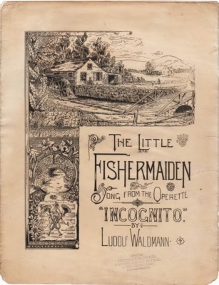 The Little Fisher Maiden Waltz, from Walmann's Operette Incognito, 1888, Antique
