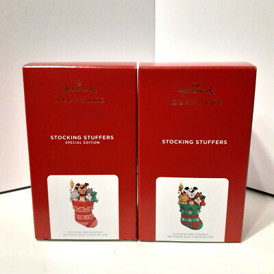 Two STOCKING STUFFERS Hallmark 2021 NIB 1st in Series & Special Repaint 2 for 1 