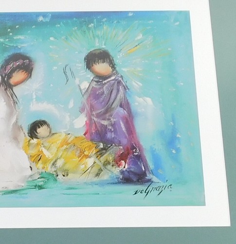 Impresión artística enmarcada DE GRAZIA BELÉN edición base DeGrazia 23" x 19" - Imagen 4 de 7