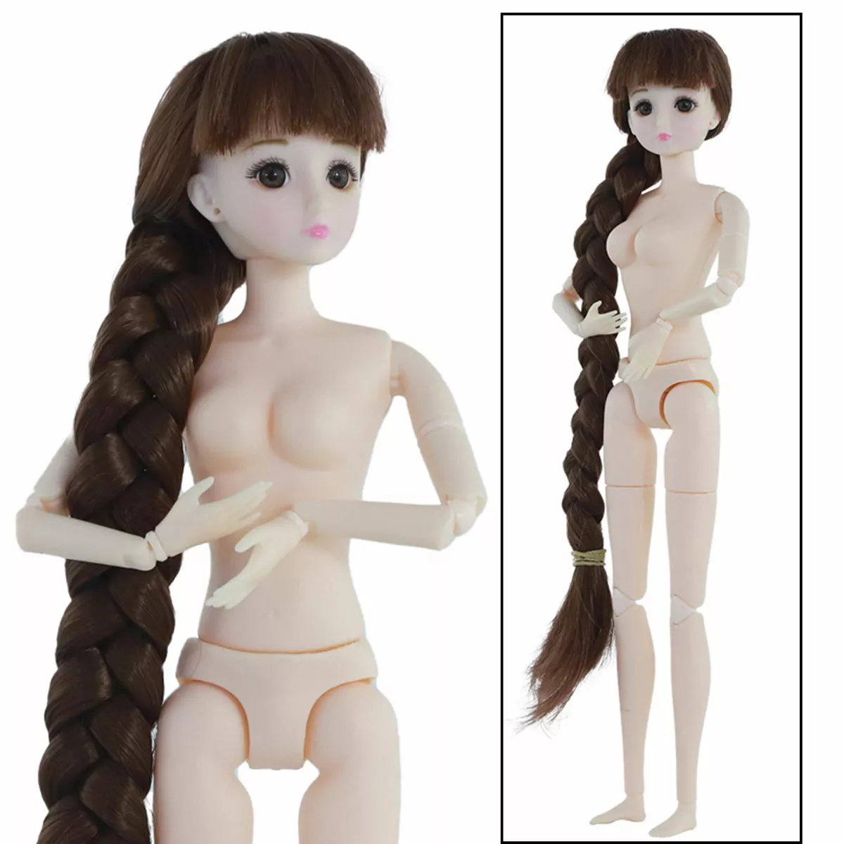 30cm 1/6 BJD Doll Nude Ball Jointed Dolls for DIY Doll Toy Making Supplies  | eBay