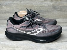 Saucony Ride 15 Womens Size 11 Gray Pink Black Athletic Running Shoes Sneakers