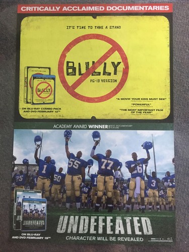 2011 SS home video promo poster ~ B*LLY and UNDEFEATED ~ 24x36