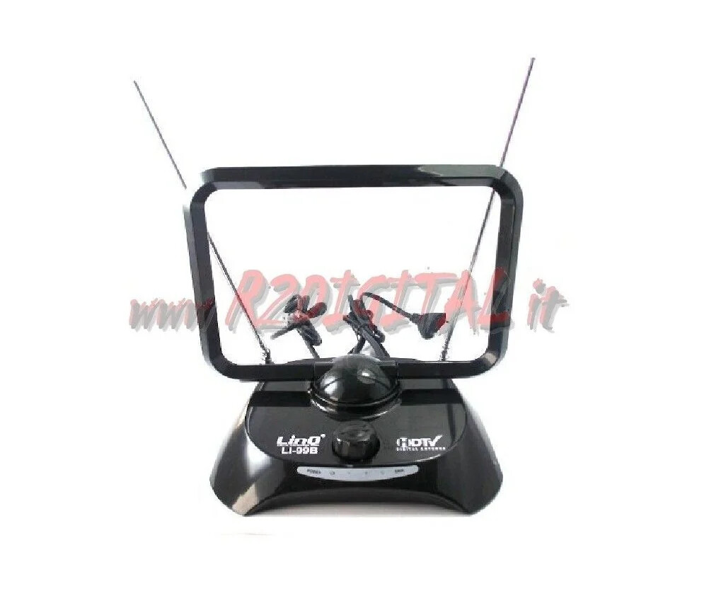 Antenna TV DVB-T2 38dB LI-99B, TELEVISORE DIGITALE TERRESTRE AMPLIFICATA, DIGITA