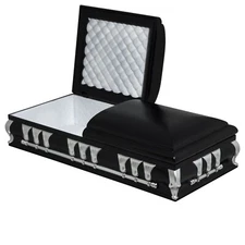 Deluxe Black Casket for WWE & AEW Wrestling Action Figures [Loose, No Base]