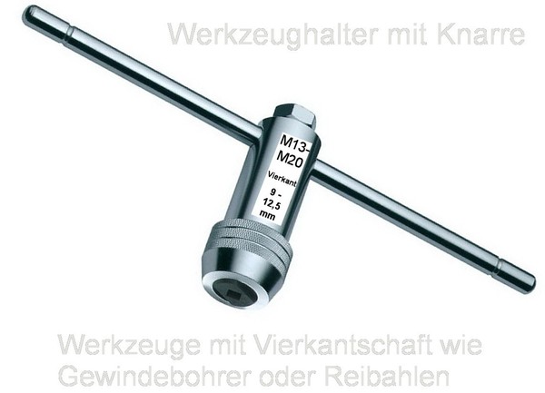 Baer Werkzeughalter Mit Knarre/Ratsche FüR Gewindebohrer M16 Windeisen T-Griff-image