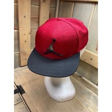 Jordan Red Black Youth Size Adjustable Snapback Baseball Hat Cap