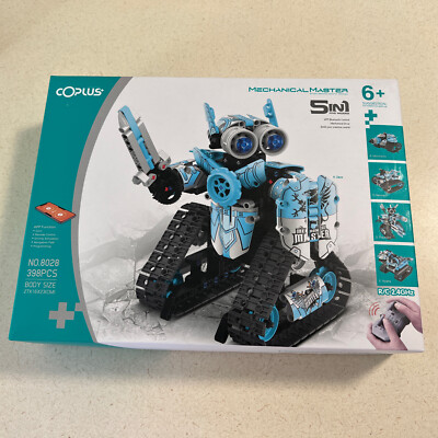 Coplus 5 in 1 STEM Robot Building Kit, App & Remote Control Cars Building Toy