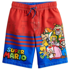 Super Mario Bros.   Little Boys' Swim Trunks   Sizes 4, 5/6, 7