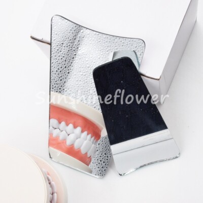 50-Pack Dental Mouth Mirrors - #4 Stainless Steel Odontoscope Inspection Mirrors