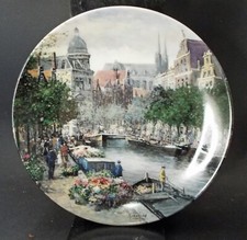 Royal Mosa Limited Edition Plate - Amsterdam Canal - Koos van Loon - 1990