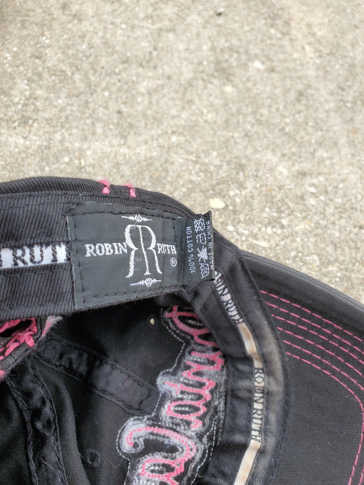 Pink Punta Cana Distressed Robin Ruth Stitch Look Adj… - Gem