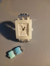 Swatch Ladies Rare Rectangular Watch Beautiful Condition
