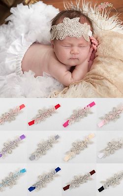 Strass Blumen mit Blättern Stirnband Hochzeit Haarschmuck Mädchen 