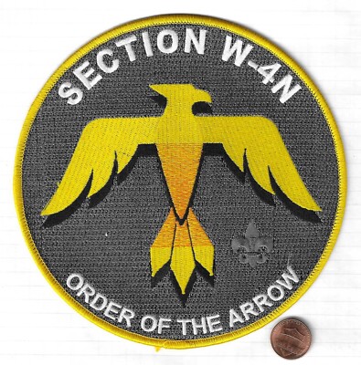 BSA OA SECTION W4N JACKET PATCH 6 INCH ROUND LODGE'S 33-90-249-291-303-566