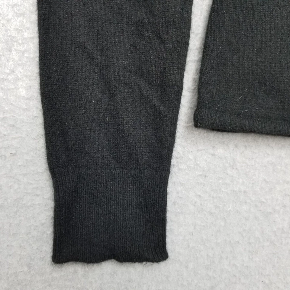 Suéter Tadashi Mujer Mediano Negro Pullover Manga Larga Estrás Lana Cachemira Foto 2 de 4