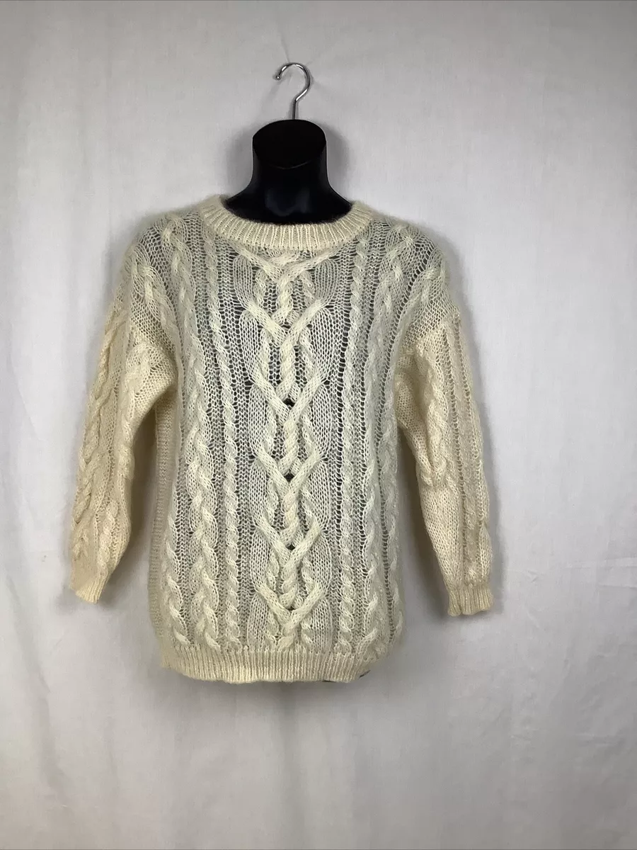 Large cable shop knit sweater