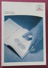 (2011) TOYOTA TOUCH SCREEN NAVIGATION SAT NAV AUDIO OWNERS MANUAL - HANDBOOK