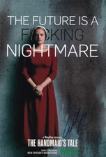ELISABETH MOSS signed Autogramm 20x30cm HANDMAIDS TALE in Person autograph COA