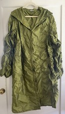 Sterling Styles Lightweight Ruched Art To Wear Hooded Jacket Size L Xl