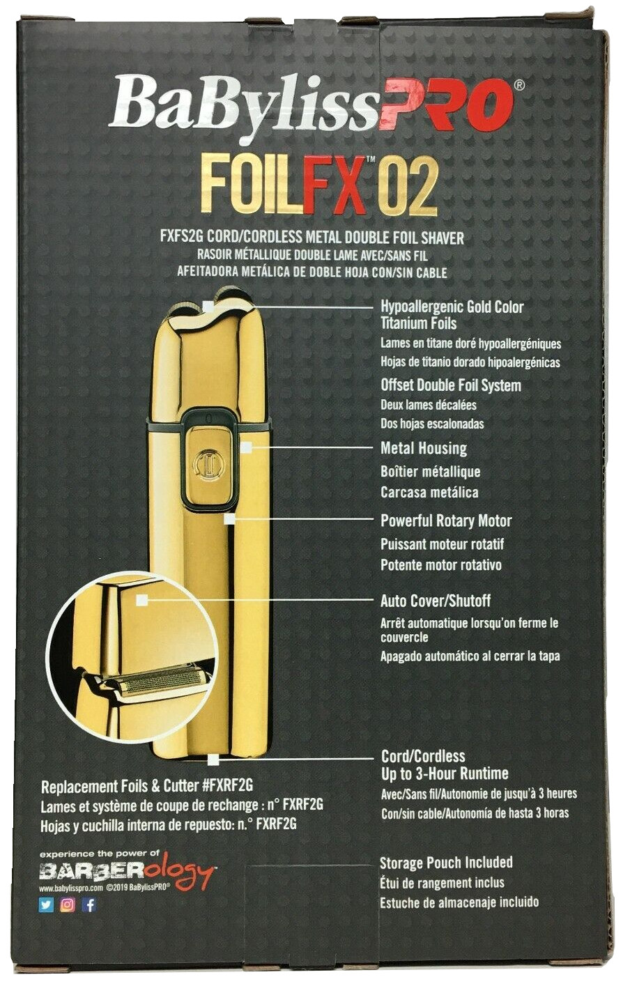 BaBylissPRO GOLDFX+ Trimmer & Shaver |  FX787NG, FXFS2G