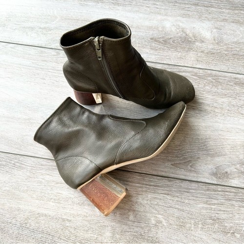 Jeffrey Campbell Kovac Bootie With Chunky Heel Size 6