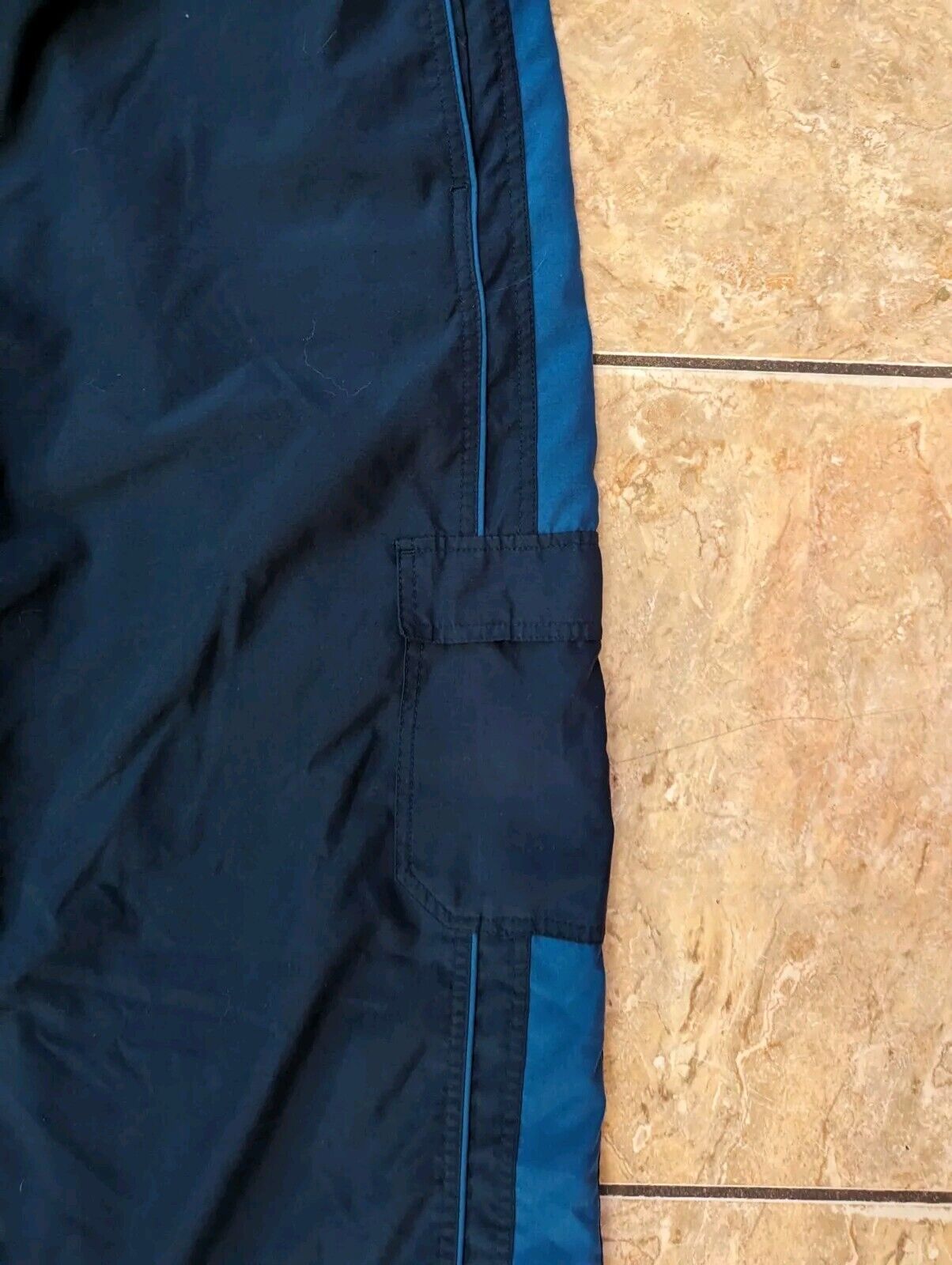 Vintage Y2K Nike Cargo Swoosh Navy Blue Polyester… - image 4