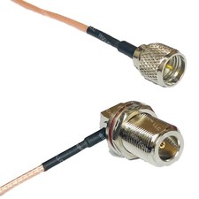 RG316 MINI UHF MALE to N Female Bulkhead Angle RF Cable Rapid-SHIP LOT