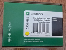 LEXMARK 75M1XY0 YELLOW EXTRA HIGH YIELD RETURN PROGRAM TONER CARTRIDGE
