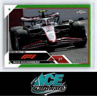 2023 Topps Chrome Formula 1 NICO HULKENBERG #120 Green Refractor /99 NM SP