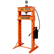 30 Ton Hydraulic Shop Press With Gauge H-frame Adjustable Floor Press 30 Ton Hydraulic Shop Press With Gauge H-frame Adjustable Floor Press