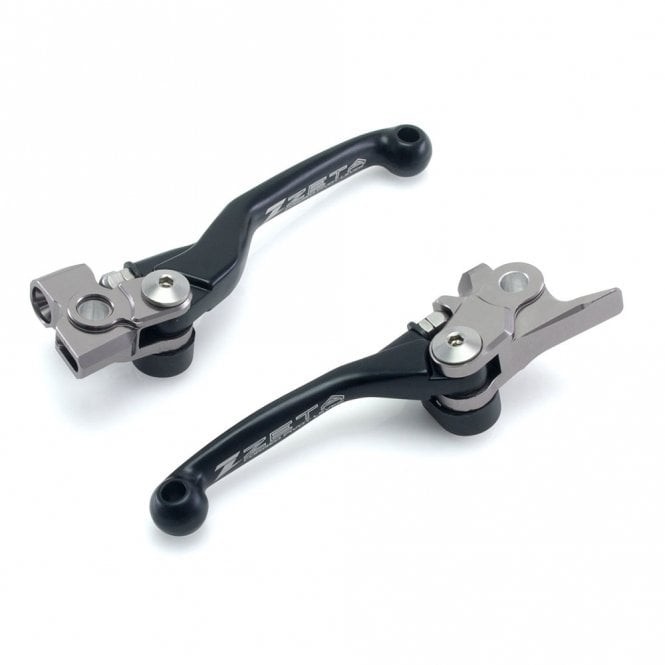 Zeta Brake & Clutch Lever Set - Pivot - YZ125/250 15-24 YZF250/450 09-24 (Black)