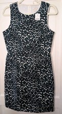 J.Crew Textured Sheath Animal Women's Sleeveless Jumper Dress NWT Size 4(823)