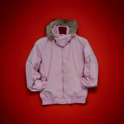 ''CHIEMSEE'' PLUSMINUS JACKE+KAPUZE MIT FELLRAND M/L SnowAngel ROSE' VINTAGE  