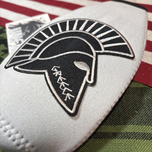 Spartan Embroidered Patch On Koozie Beer Bottle Insulator Made To Order - Picture 3 of 8