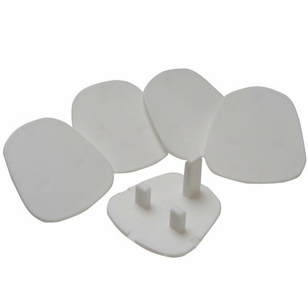 5 x Child Safety Plug Socket Covers UK 3 Pin Mains Protector Baby Proofing