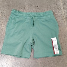 Wonder Nation Boys Green French Terry Sweat Shorts Pockets Drawstring M 8 