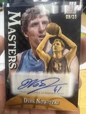 2024-25 Topps Finest Dirk Nowitzki Masters Auto Black Refractor #5/25 Mavericks