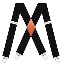 Suspenders for Men Heavy Duty Clips XBack Ski Suspenders Snow Pants Elastic A...