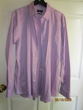17 32 HUGO BOSS Black Label Slim Fit LAVENDER PURPLE DRESS SHIRT