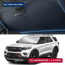 Autovir Windshield Sun Shade, Foldable Car Window Shades, 280T Visor Shade